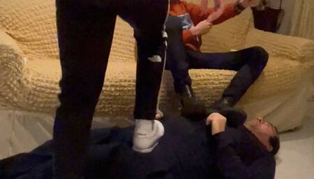 Two Masters on the sofa