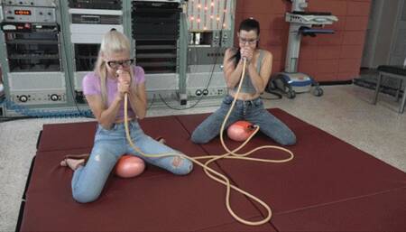 Anna and Lana Blow And Ride Chinese Hot Water Bottles (MP4 - 1080p)