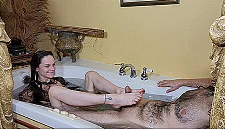 Sexy Steamy BathTub Foot Fuck (4K - UHD 2160p MP4)