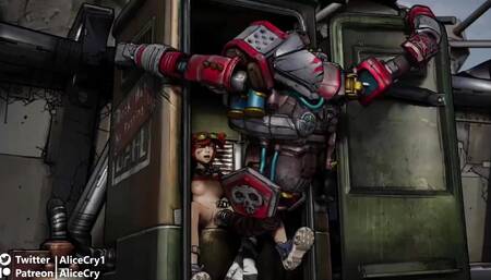 Deathrap Fuckes Gaige In a Porta Potty With Its Massive Robo Cock