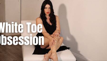White Toe Obsession - Mistress Justine Cross
