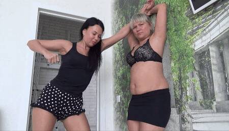 Lory punches me in the stomach very violently BP a