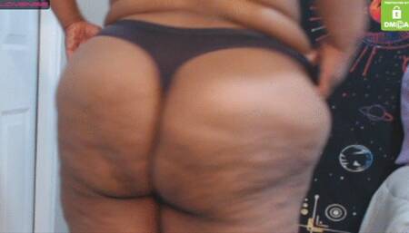 PURPLE THONG MODELING