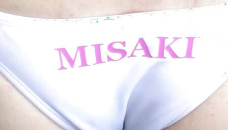 I masturbated in a beach volleyball bikini Ass Shaved pussy Cock Perverted Ejaculation Secret School