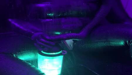 Enjoying a hot shower