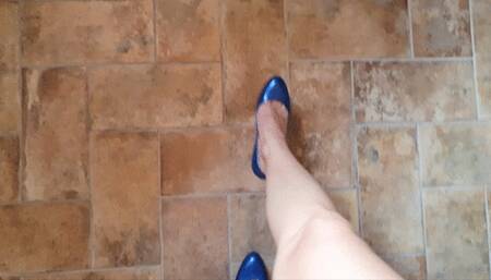 Blue HIGH HEELS in Pumping