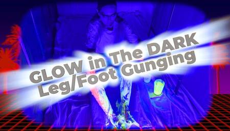 Glow in The Dark UV Gunging – Legs & Feet (HD)