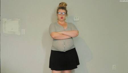 Miss Anna's Pregnant Belly Button