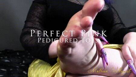 Perfect Pink Pedicured Toes (wmv)