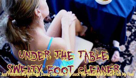 UnderThe Table Sweaty Foot Cleaner (HD 4K MP4)