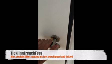 Alex, 19 yo straight biker, worshipped and tickled (FHD)