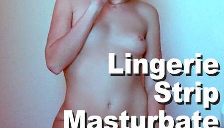 Leyre Blue Lingerie Strip Masturbate GMWC0112