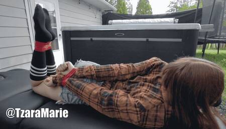 Home Intruder Bondage and Fuck Machine (POV)