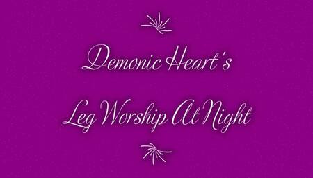 BBW Night Time Leg Worship of Her Own (Leg Fetish)