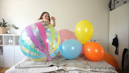 Saskias deflating popping fun