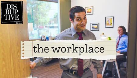 Awkward Hunk Finally Fucks Boss At Work - The Office Gay Parody