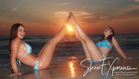 Misty & Kendra's pantyhose party