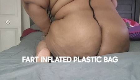 FART INFLATED PLASTIC BAG
