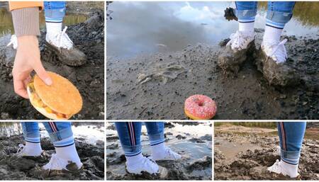 Deep soft mud walking and food crush