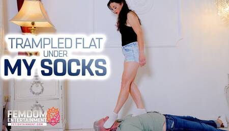 Trampled flat under my socks ( Sock Trampling with Lady Nicole ) - FULL HD wmv