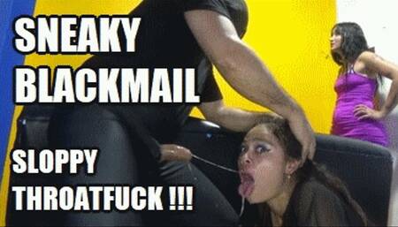 DEEP THROAT SPIT FETISH 230813H SARAI THROAT FUCKING SNEAKY BLACKMAIL BEHIND THE COUCH HD MP4