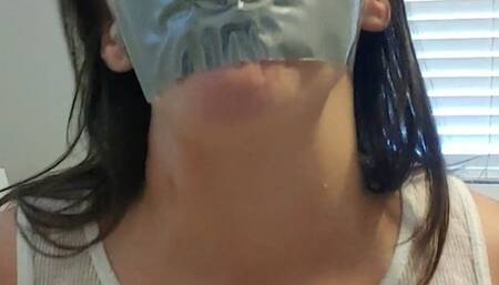 Duct Tape Gag Escape Challenge