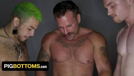 El Andy Joins Hardcore Gangbang with Jay Tee, Malakai White, Brody Fox, Jake Jackson - Pig Bottoms