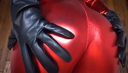 * 854x480p * Ass Shiny Tease With Gloves - Mp4