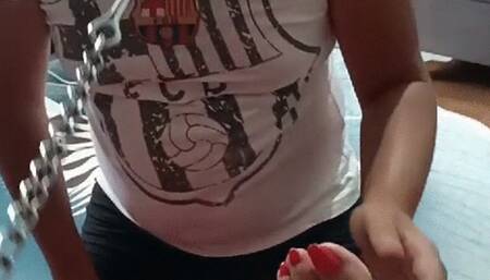 Köleme çorap giydirme e?itimi veriyorum