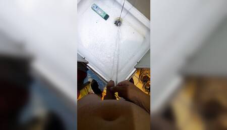Pissing in the badroom