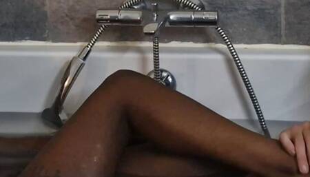 Foot massage in my hot bath