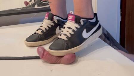 Sneaker and Barefoot Crush - Cock Trample