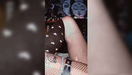 Wanna watch me slip my naked toes into these tight, tight socks?