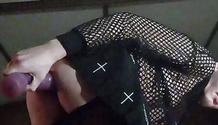 Gothboy Sissy CD Loves Huge Dildo