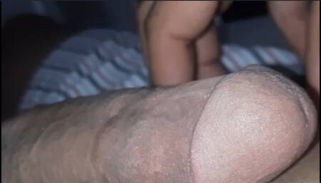 handjob with huge hot cumshot