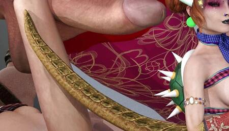 Kawaii Bowsette e9 bunny girl cfnm friendly fire double barrel FEMDOM bukkake bi cuckold frottage docking MMF tiny woman