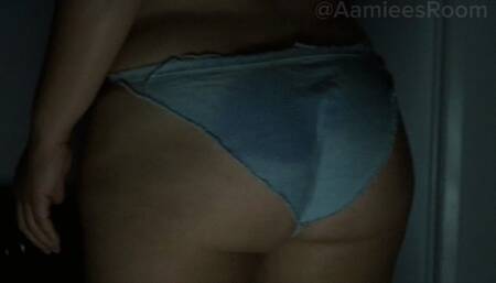 Shaking my Ass in Jean Bikini Bottoms