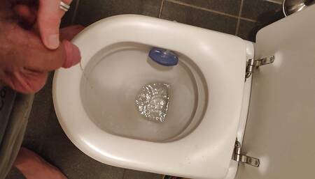Soft Cock Peeing Toilet