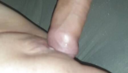 His dick deep inside my pussy. I feel it good. He cums inside me