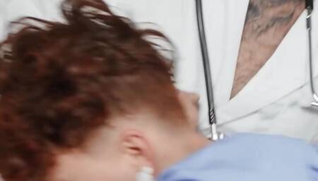 Hospital Nurse Clark Delgaty Put His Cock Into A Glory Hole Waiting For Benjamin Blue To Surprise Him - TWINKPOP