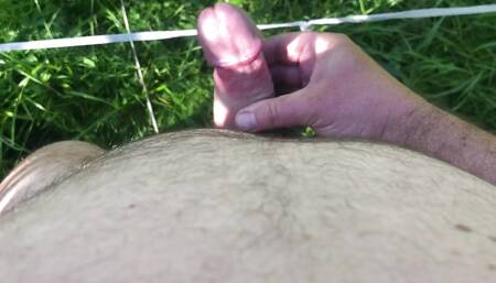Shooting on a cycling tour with lots of cum