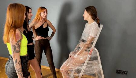 Rough Triple Lesbian Humiliation Spitting In Face And Mouth Of A Mummified Bitch Close Up (MP4 HD 1080p)