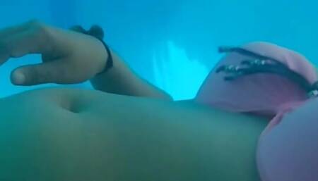 Fucking in the pool with my girlfriend with a happy ending Part 2