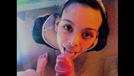 Teen does her maid chores and her boss teases her