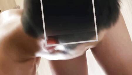 Gay Asian boy gives young twink blowjob blowjob doggy style without condom cum