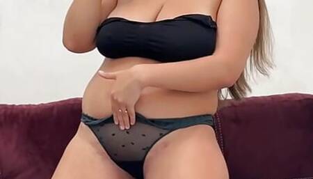 Very Wet Blowjob from Mom with Big Tits