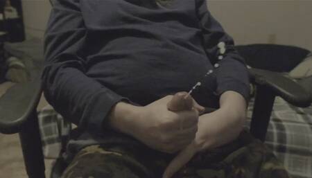 Slow-motion cumshot #31! A bit of a lesser load from me!