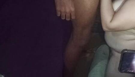 BBC hotwife wife and caught by her husband fucking lover and cuckold films everything hard while wife humiliates him as a meek c