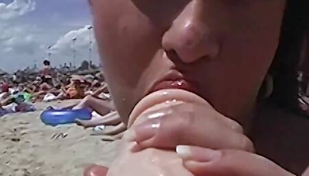 Beach bitch Olga the anal sow