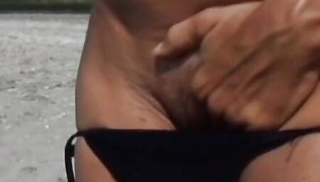 Being Outdoors Does Not Stop the Adorable MILF From Tasting His Cock and Riding It